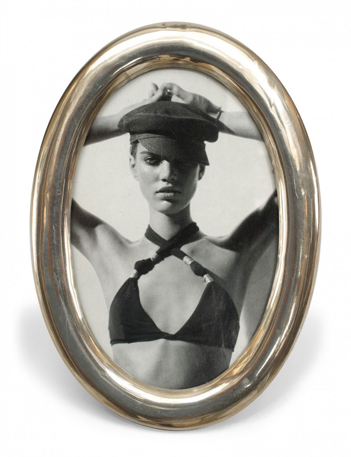 English victorian silver oval picture frame 1