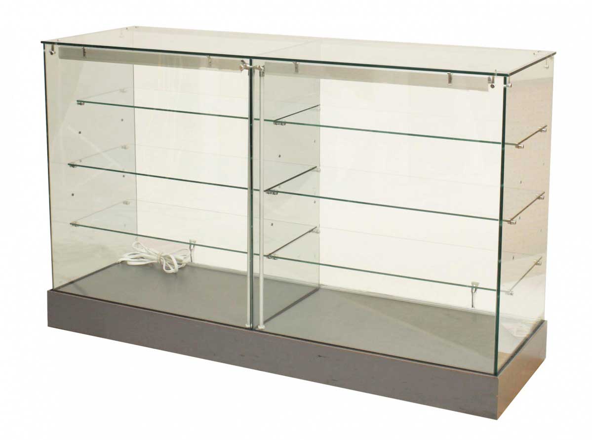 Modern glass showcase cabinet
