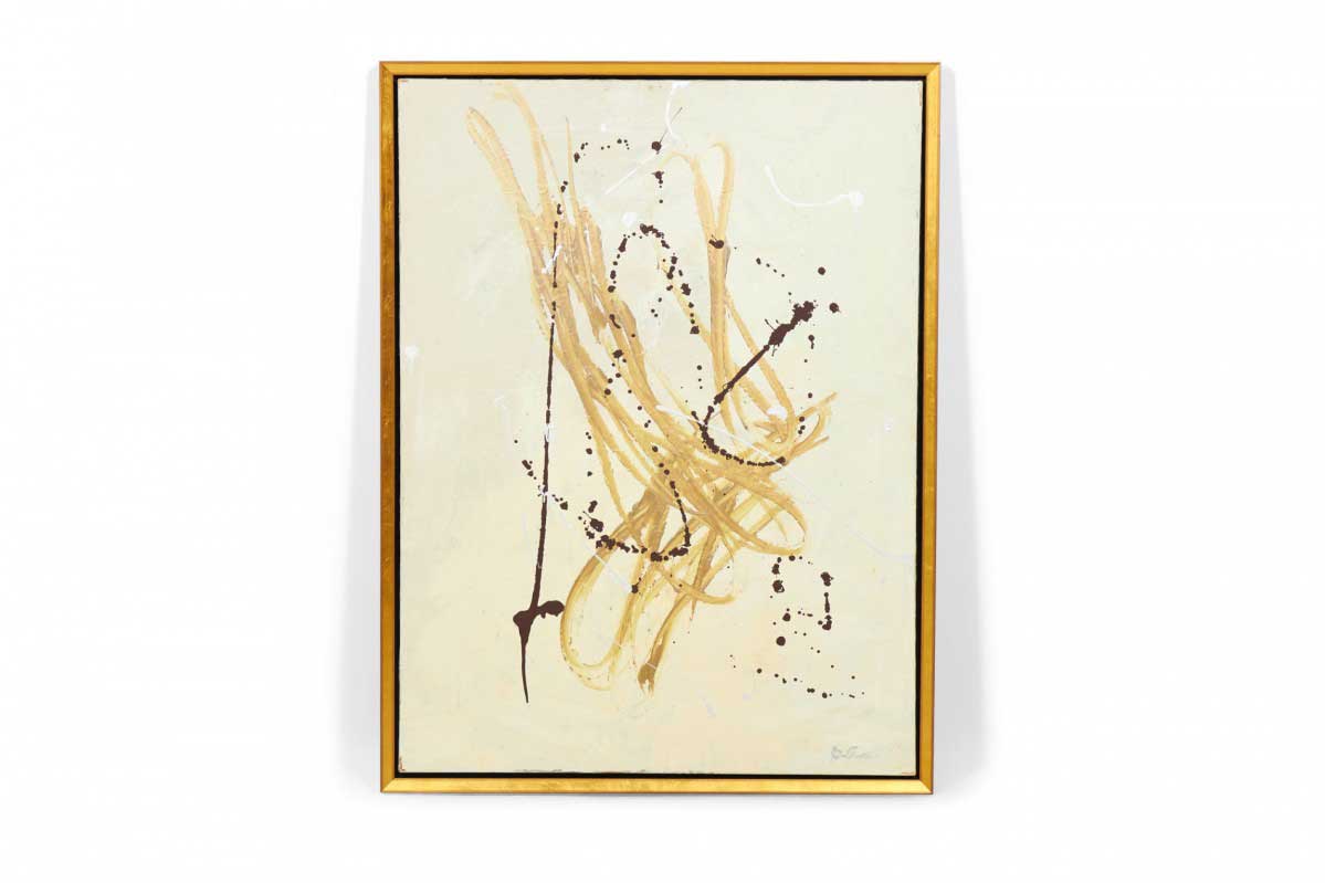 American beige loop abstract painting