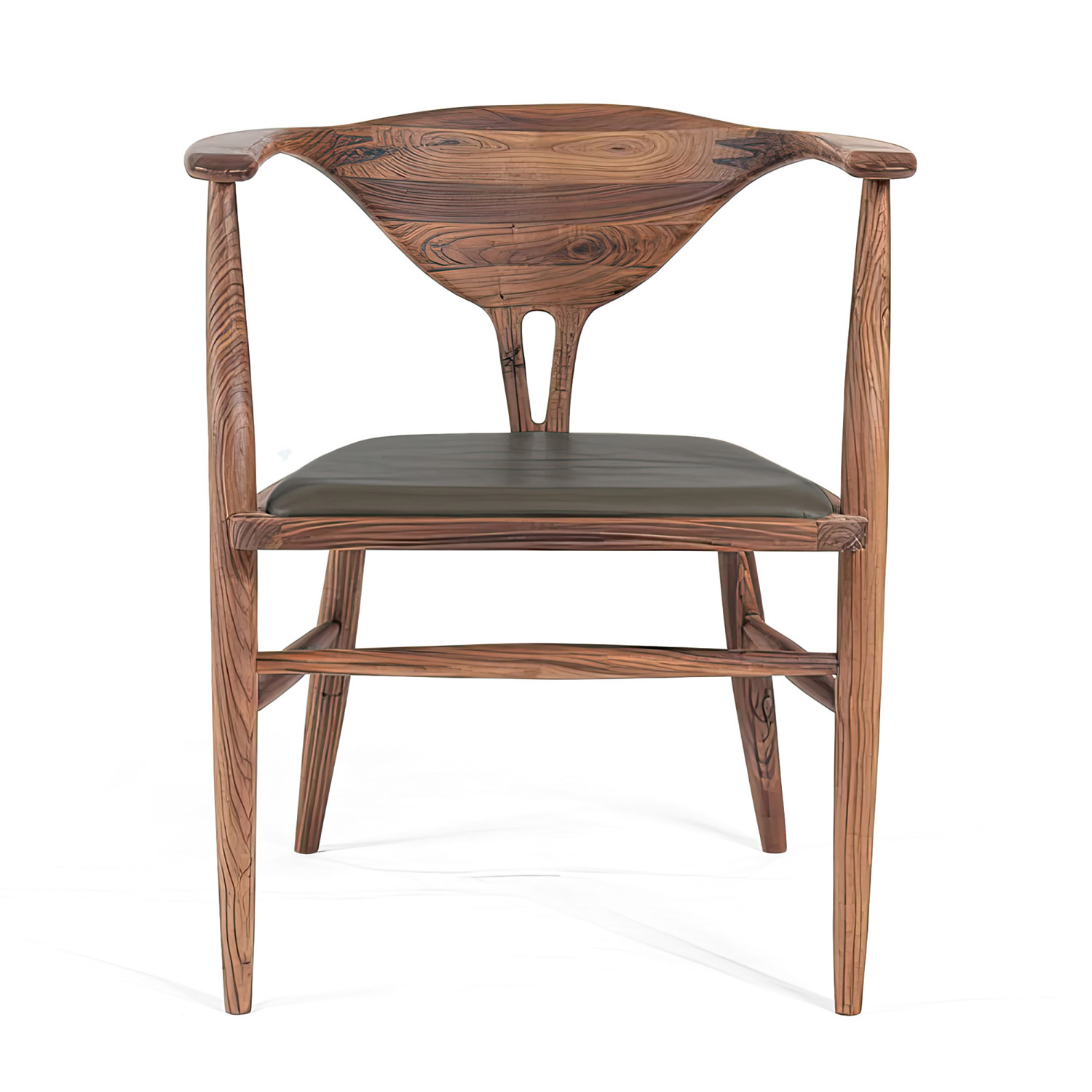 Dynasti solid walnut dining chair