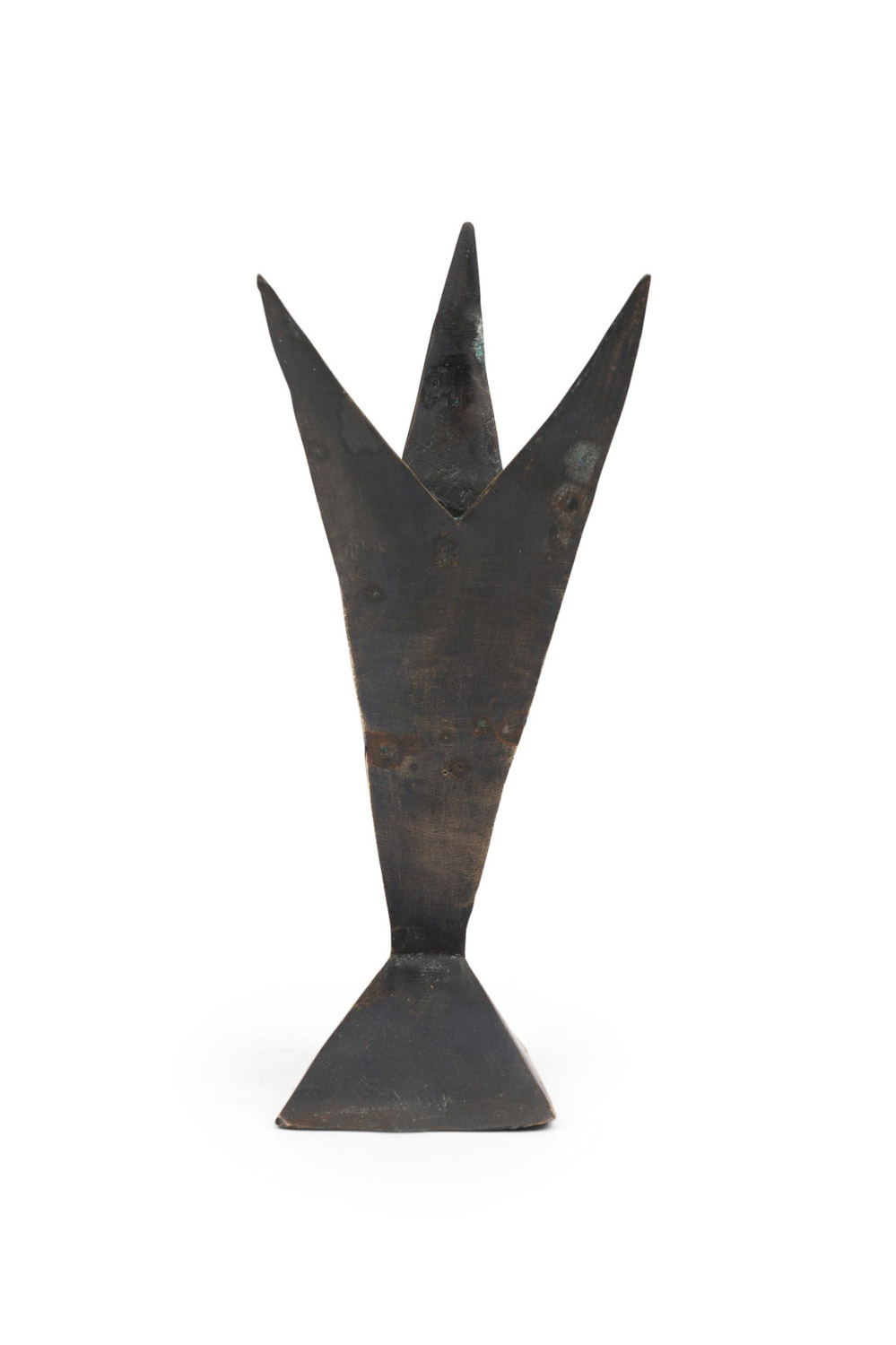 Mallard bronze brutalist contemporary figural sculpture by newel modern c