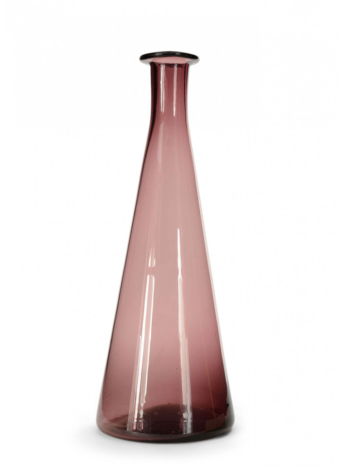 Purple blown glass bud vase 1