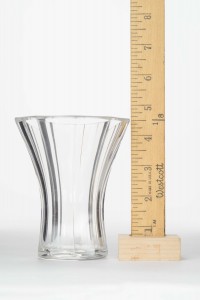 Faceted glass vase 1