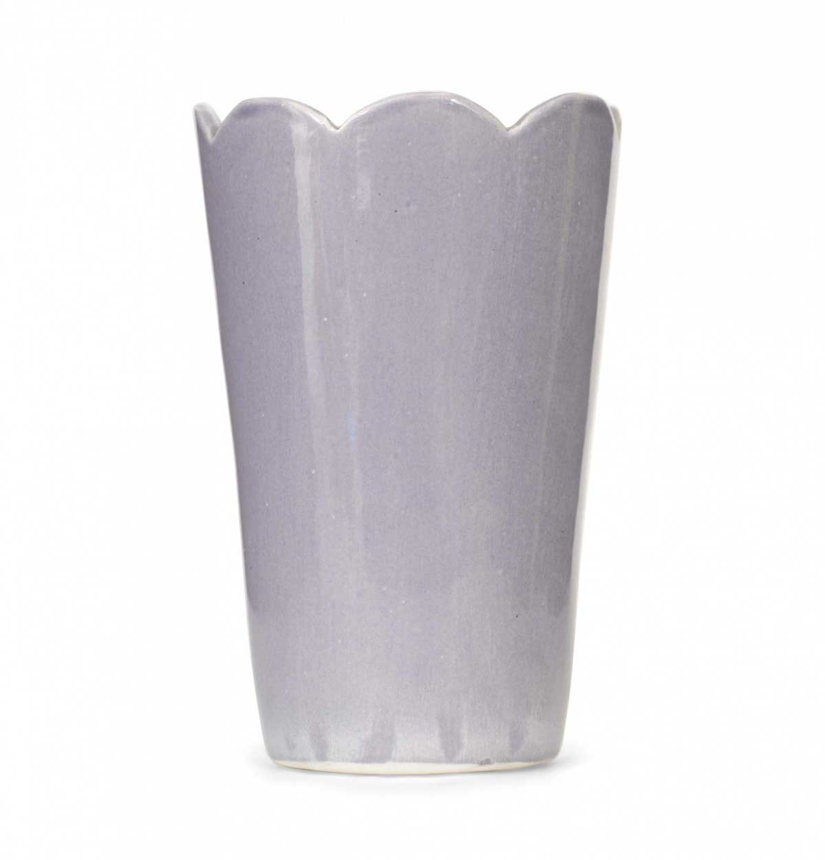 Purple glazed ceramic vase 1