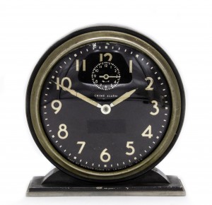 Mid century metal table clock 3