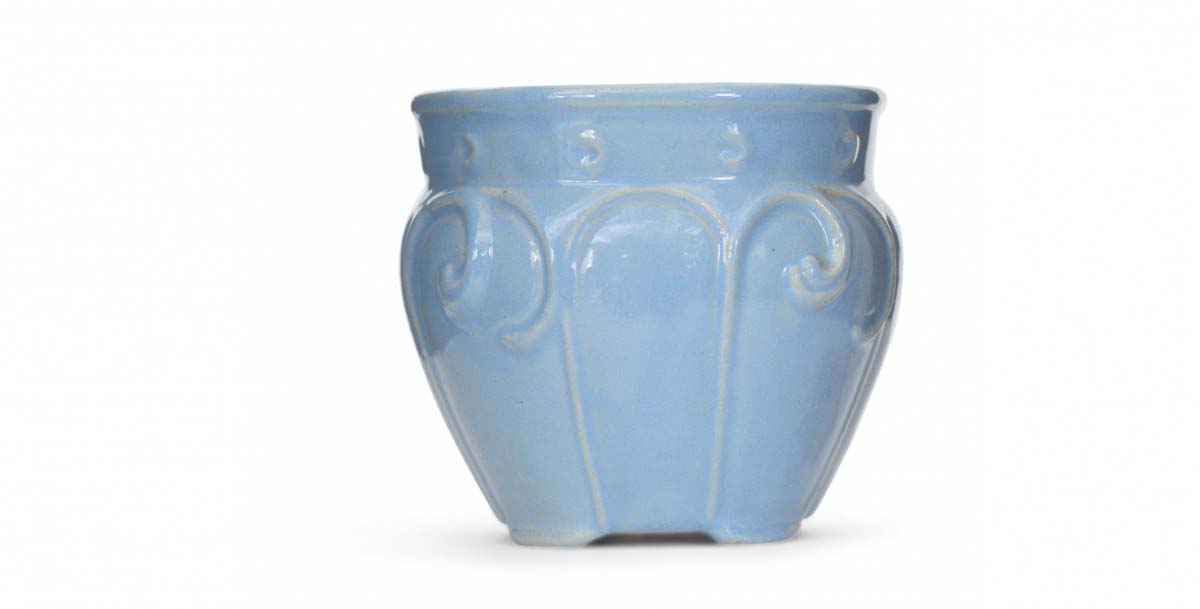 Light blue ceramic vase 14