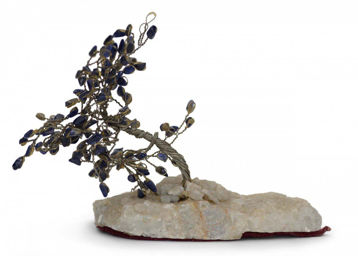 Contemporary beaded crystal tree sculpture
