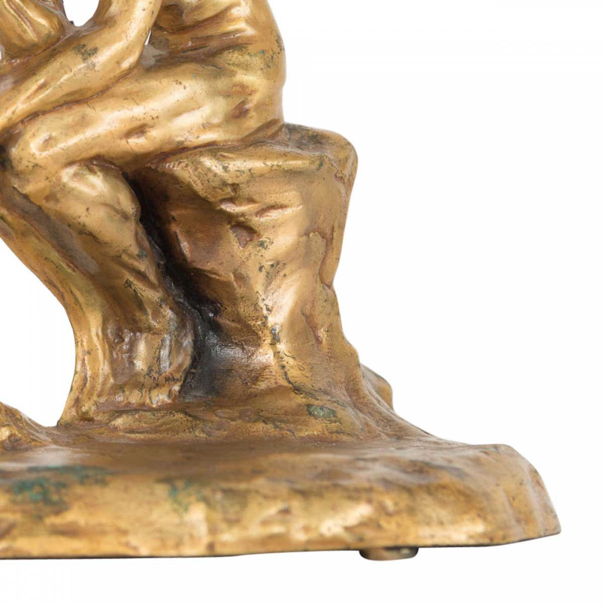 Pair of vintage brass the thinker bookends