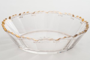 English victorian gilt glass bowls