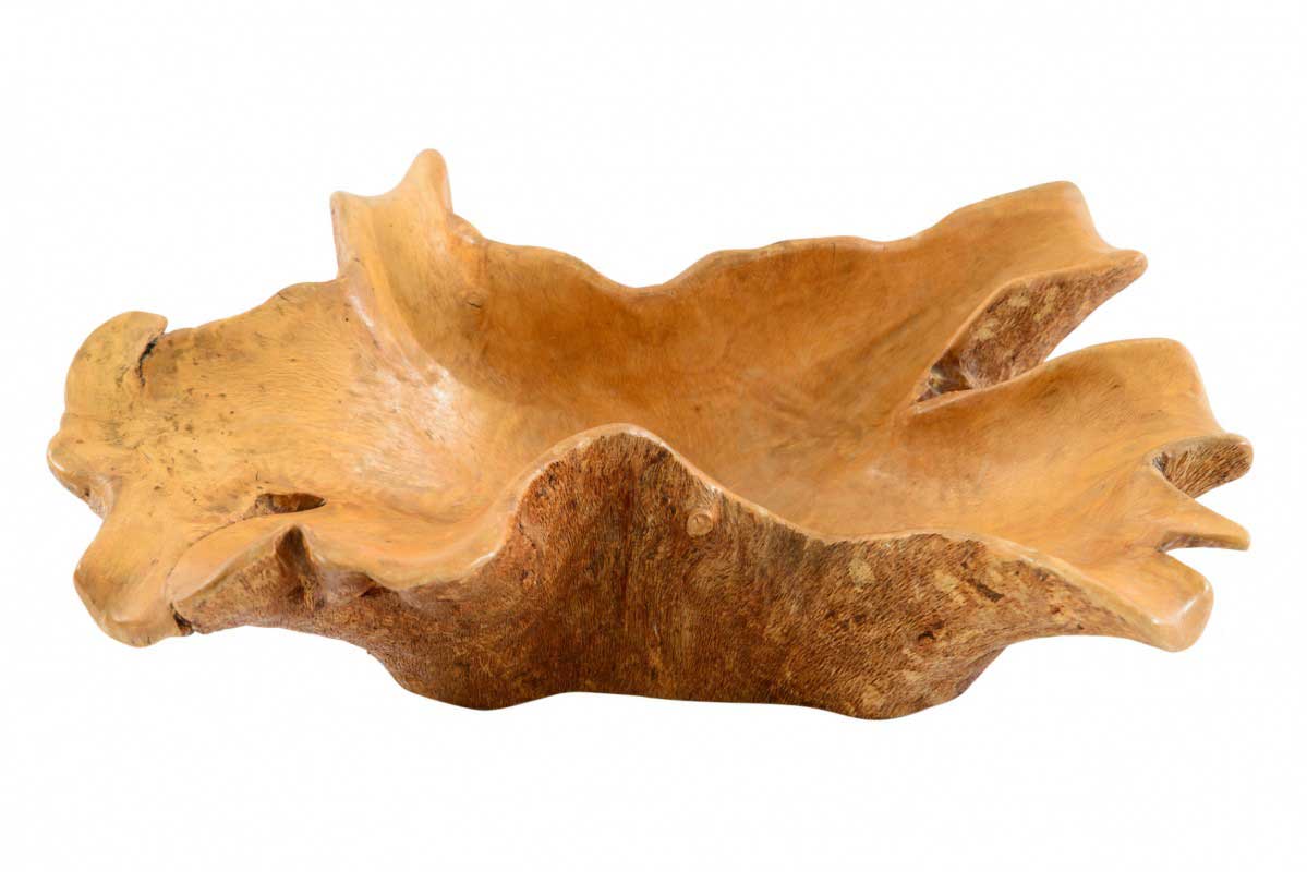 Natural tree trunk decorative bowl