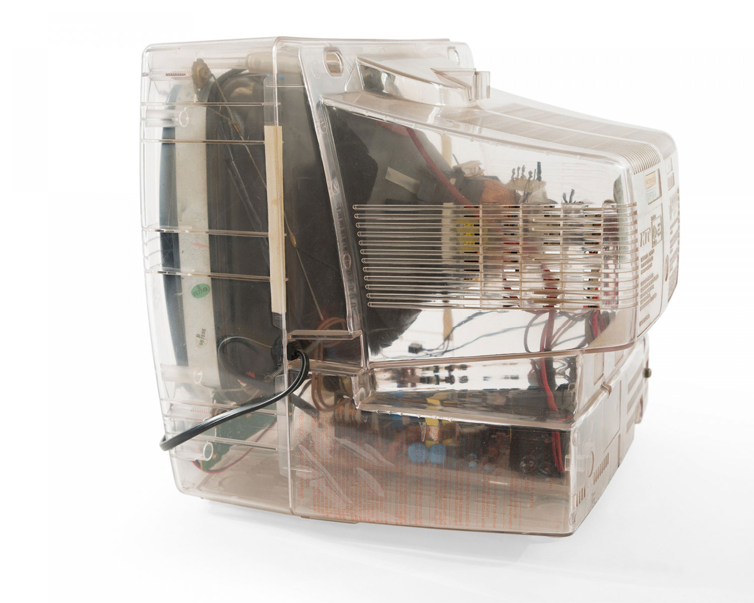clear plastic tv