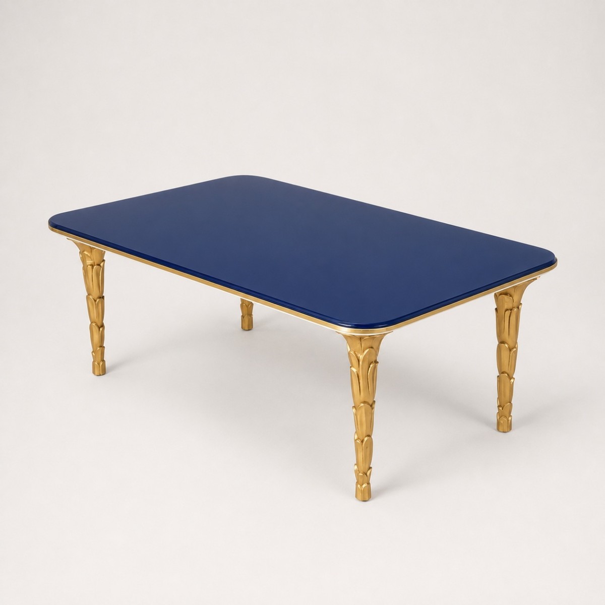 Palm Custom Rectangular Lacquer Top Coffee Table Made to Order