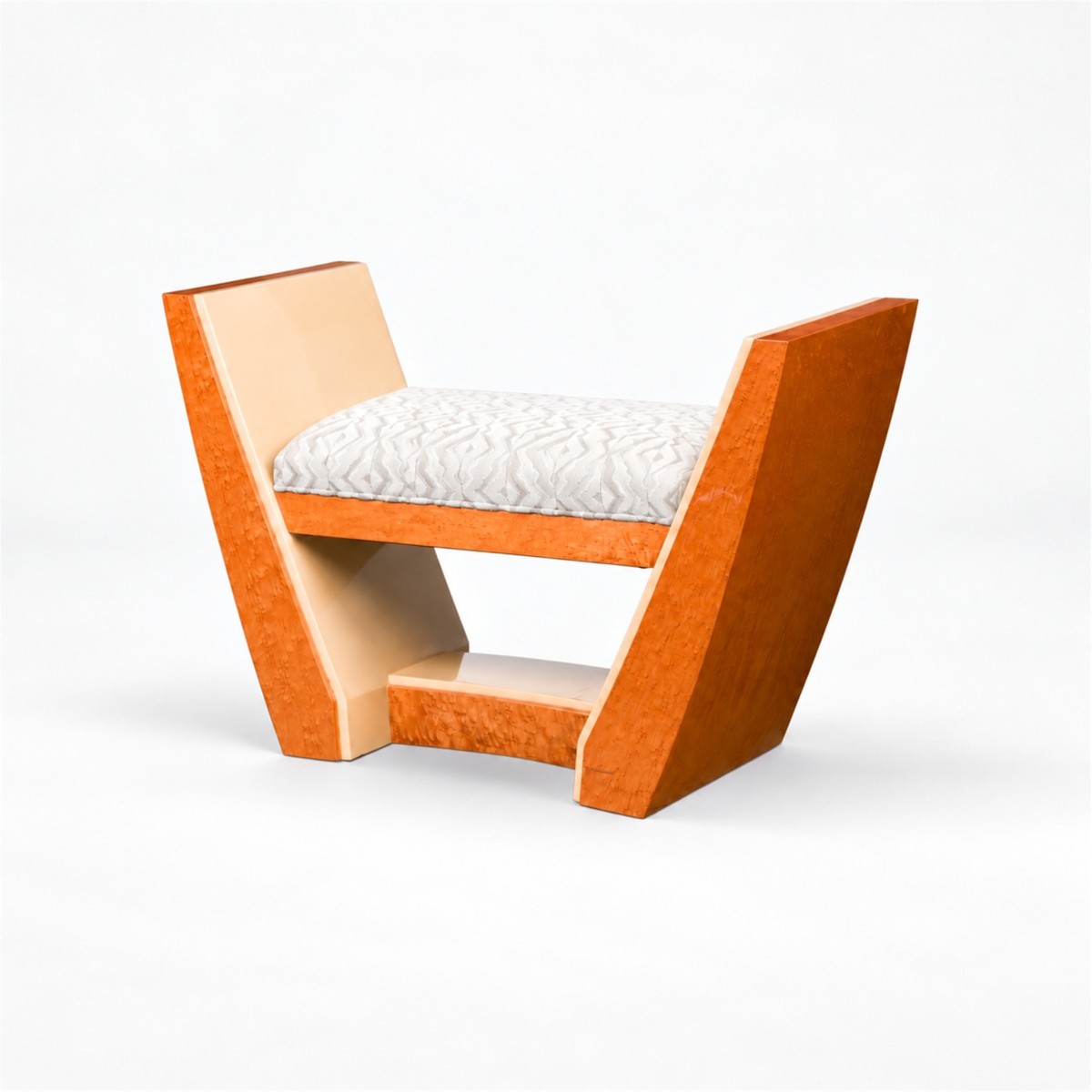 Deco Custom Square Footstool / Ottoman Small Made to Order