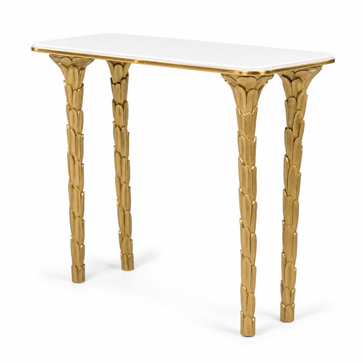Palm Custom Lacquer Top Console Table Made to Order