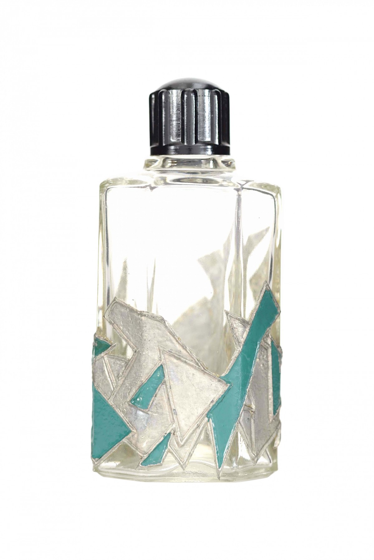French art deco geometric design perfume bottle