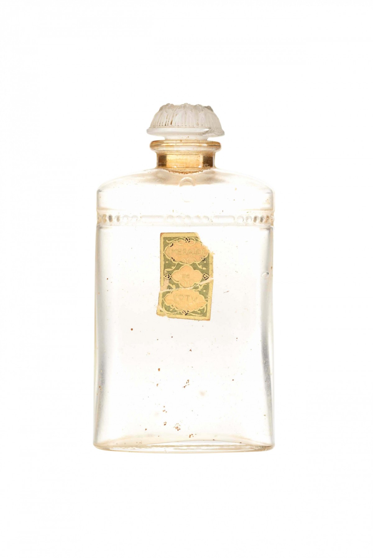 French art deco emeraude de coty lalique perfume bottle