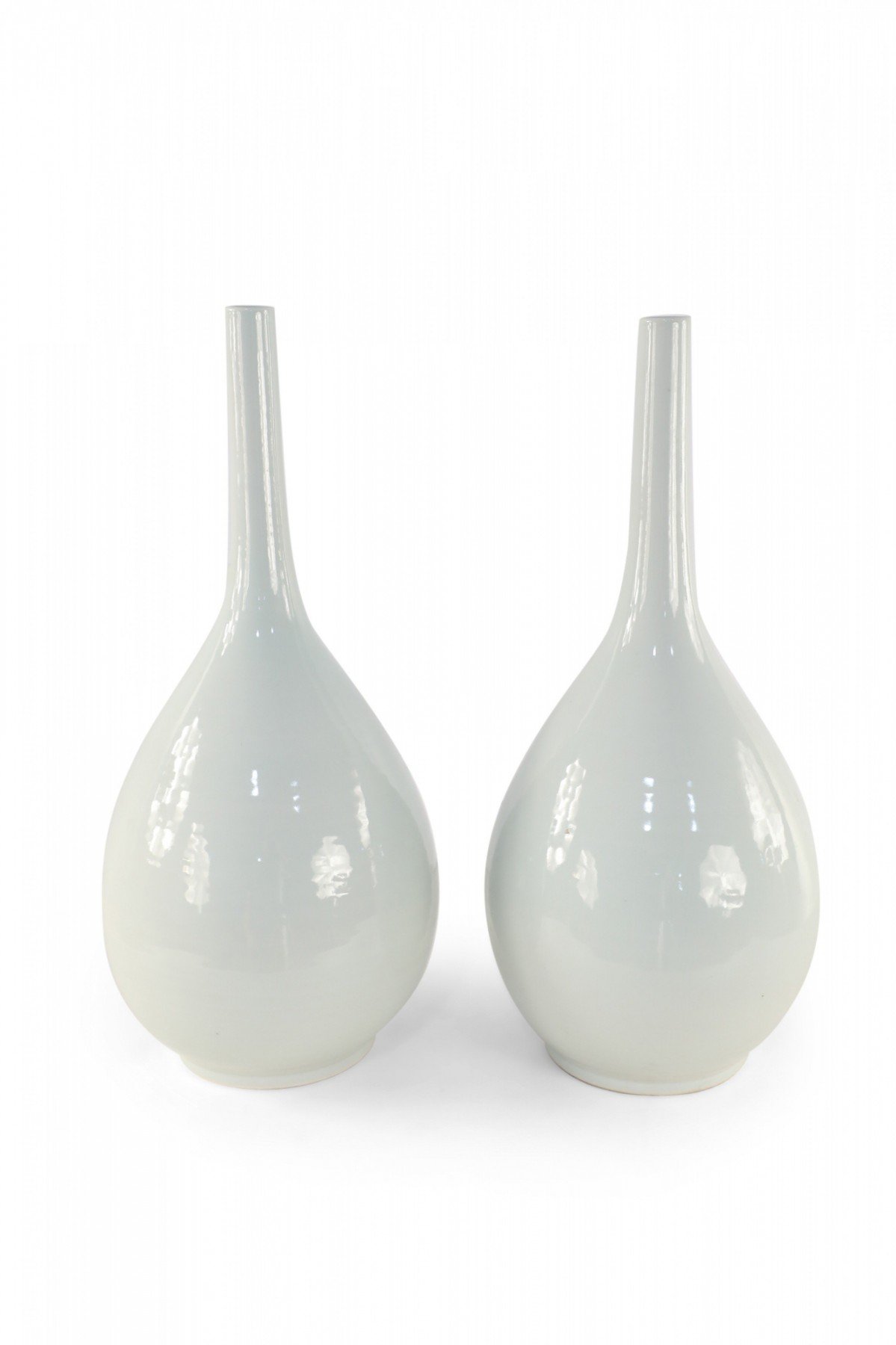 Pair of Chinese White Porcelain Gall Bladder Vases