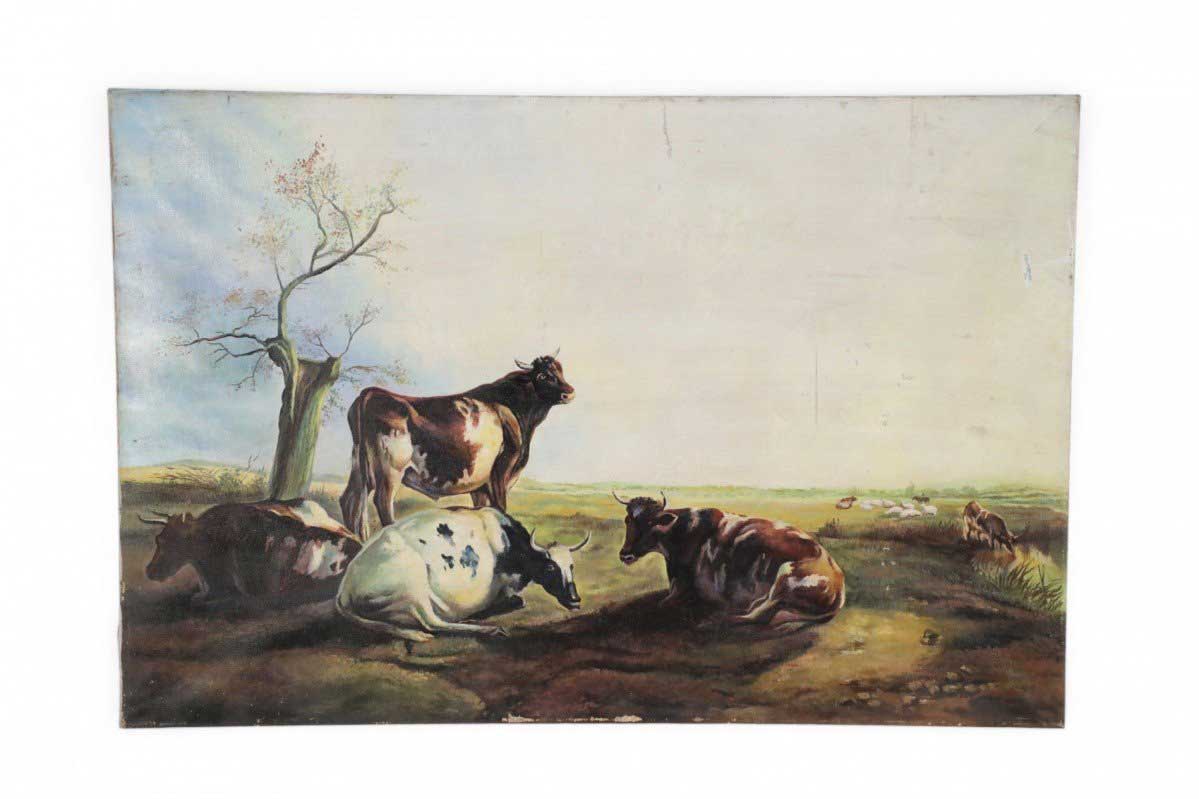 Cattle Resting in a Field Oil Painting 1