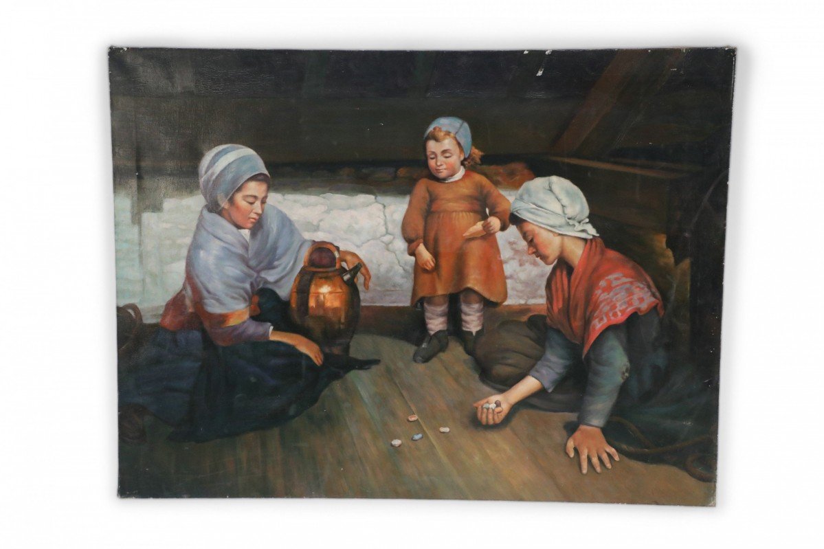 Women with Stones Painting