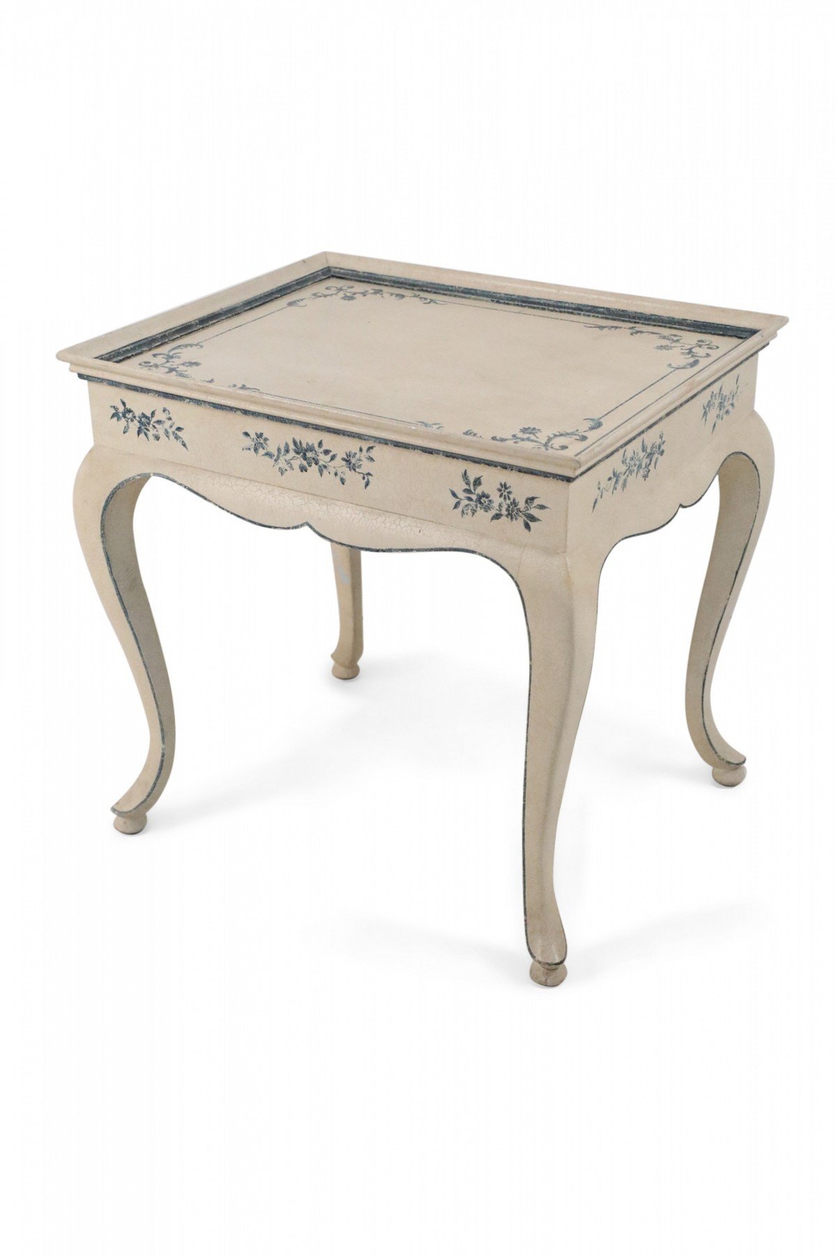 French Provincial Style Cream Wooden Center Table