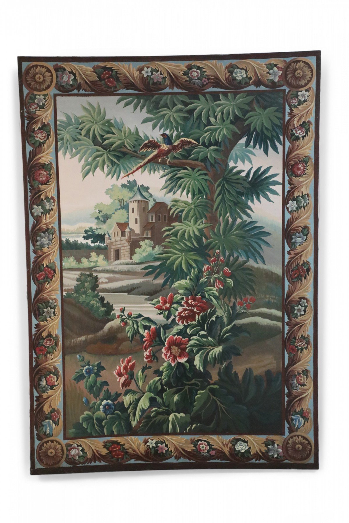 Aubusson Tapestry Style Painting