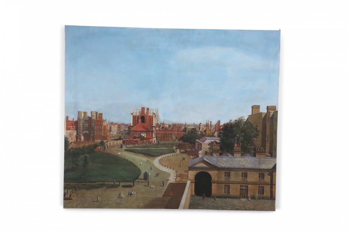 Town Square Aerial Painting