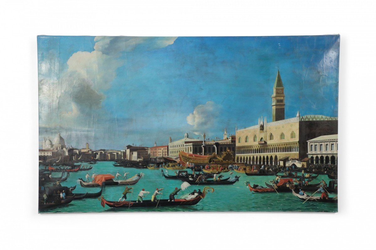 Venetian Canal with Historic Buildings Painting 