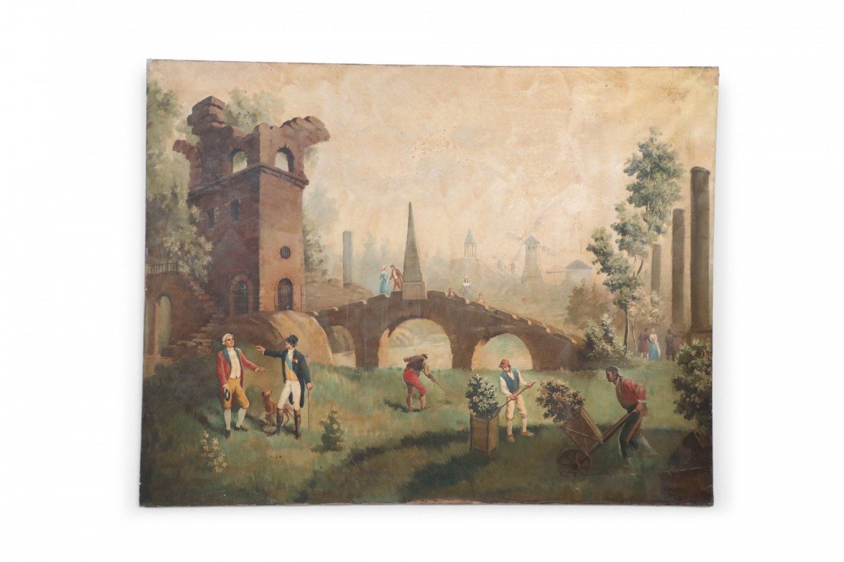 Gardeners Among the Ruins Painting