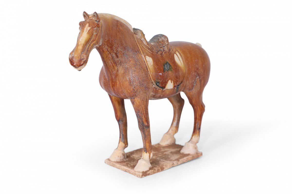 Chinese Sancai Glazed Tang Dynasty Style Horse Figure