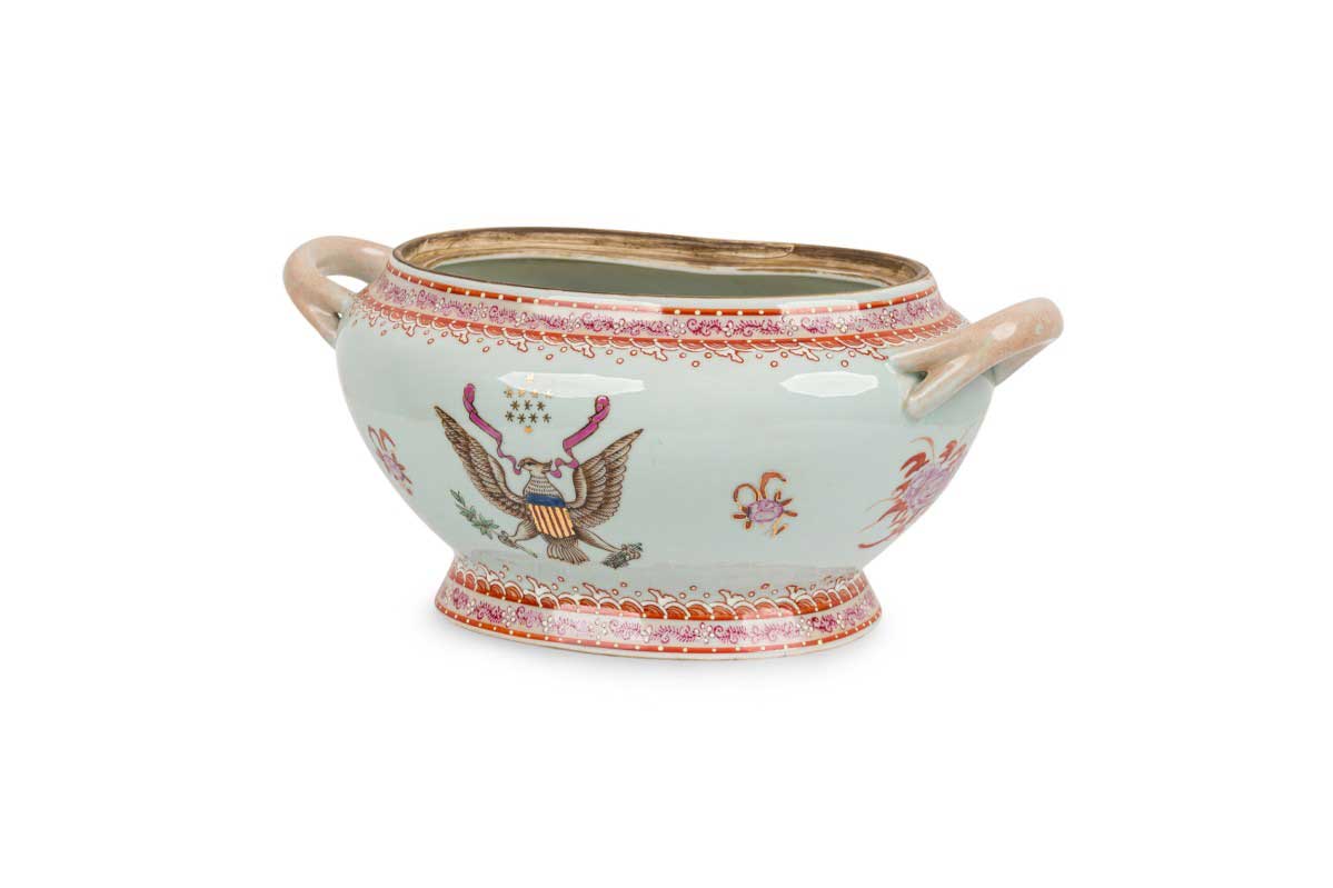 American Federal Light Blue and Eagle Tureen