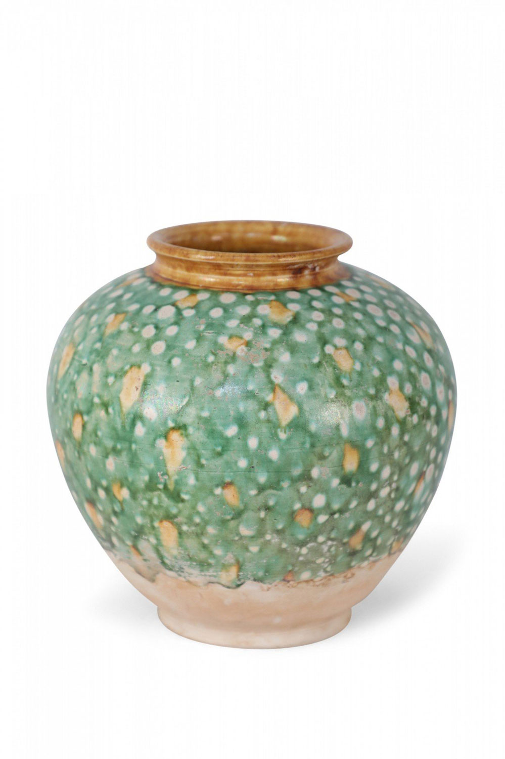 Chinese Tang Dynasty Style Sancai Glazed Porcelain Vase