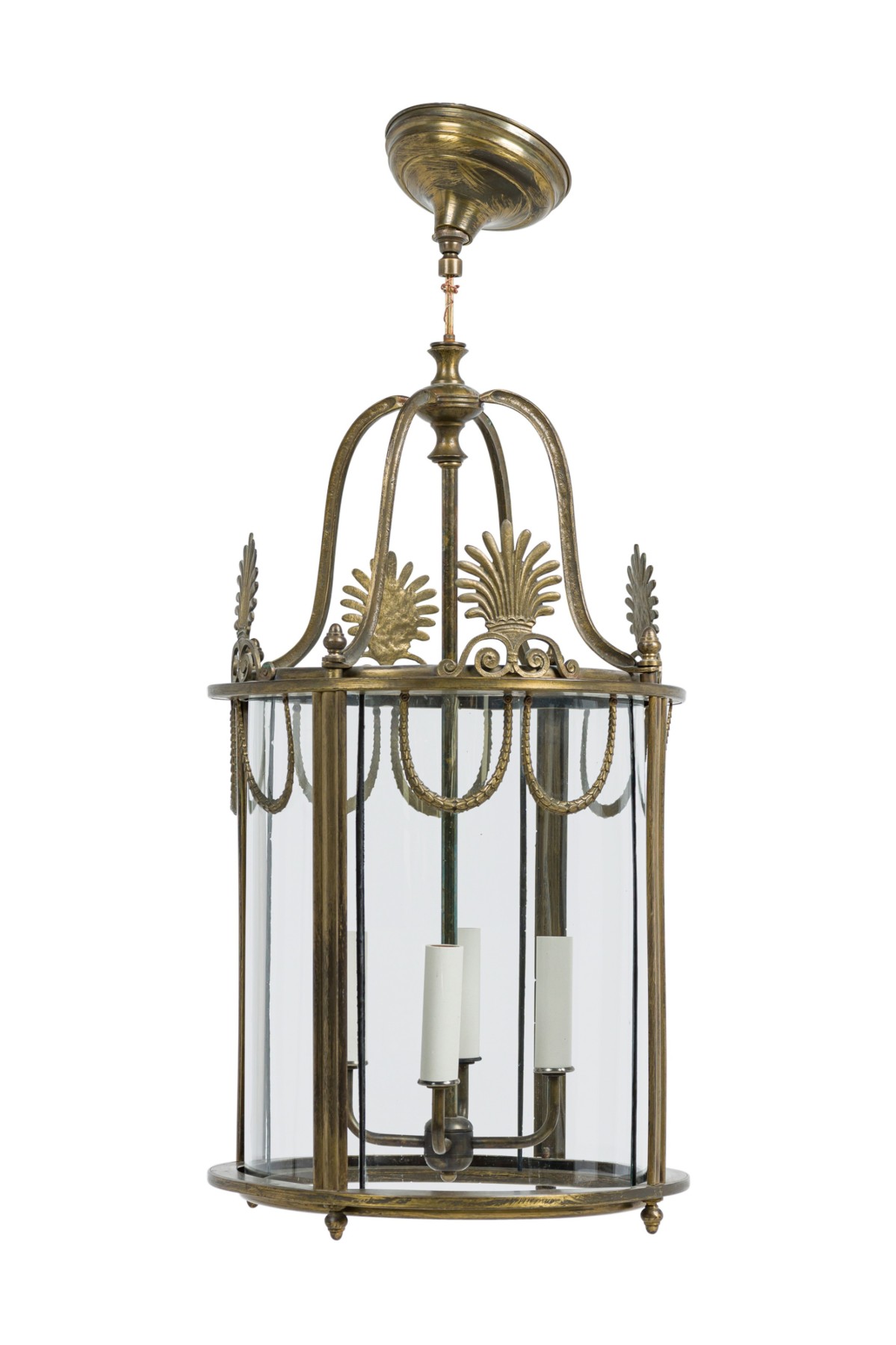 American art deco style cylindrical lantern