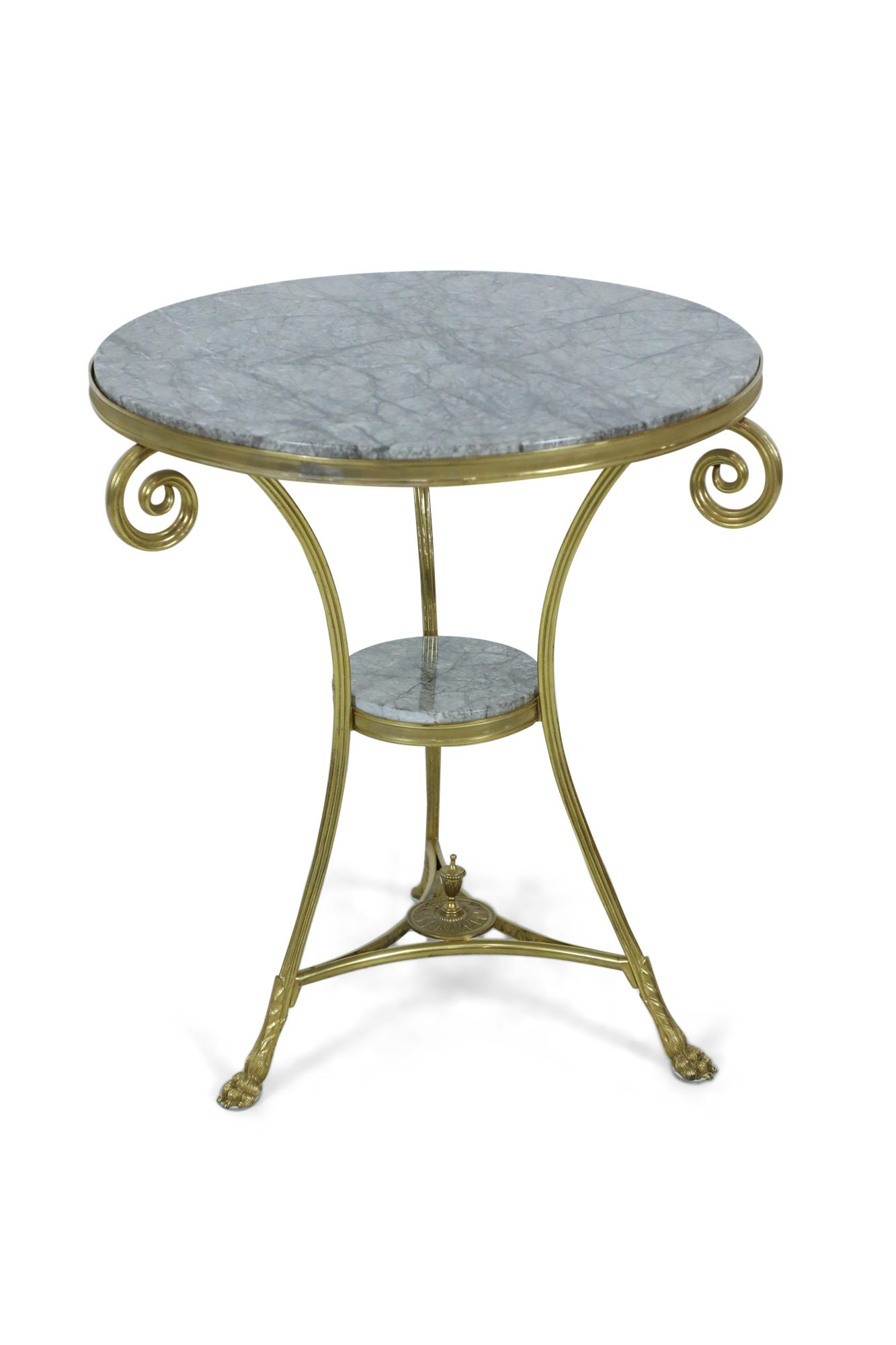 French victorian mahogany and bronze end table