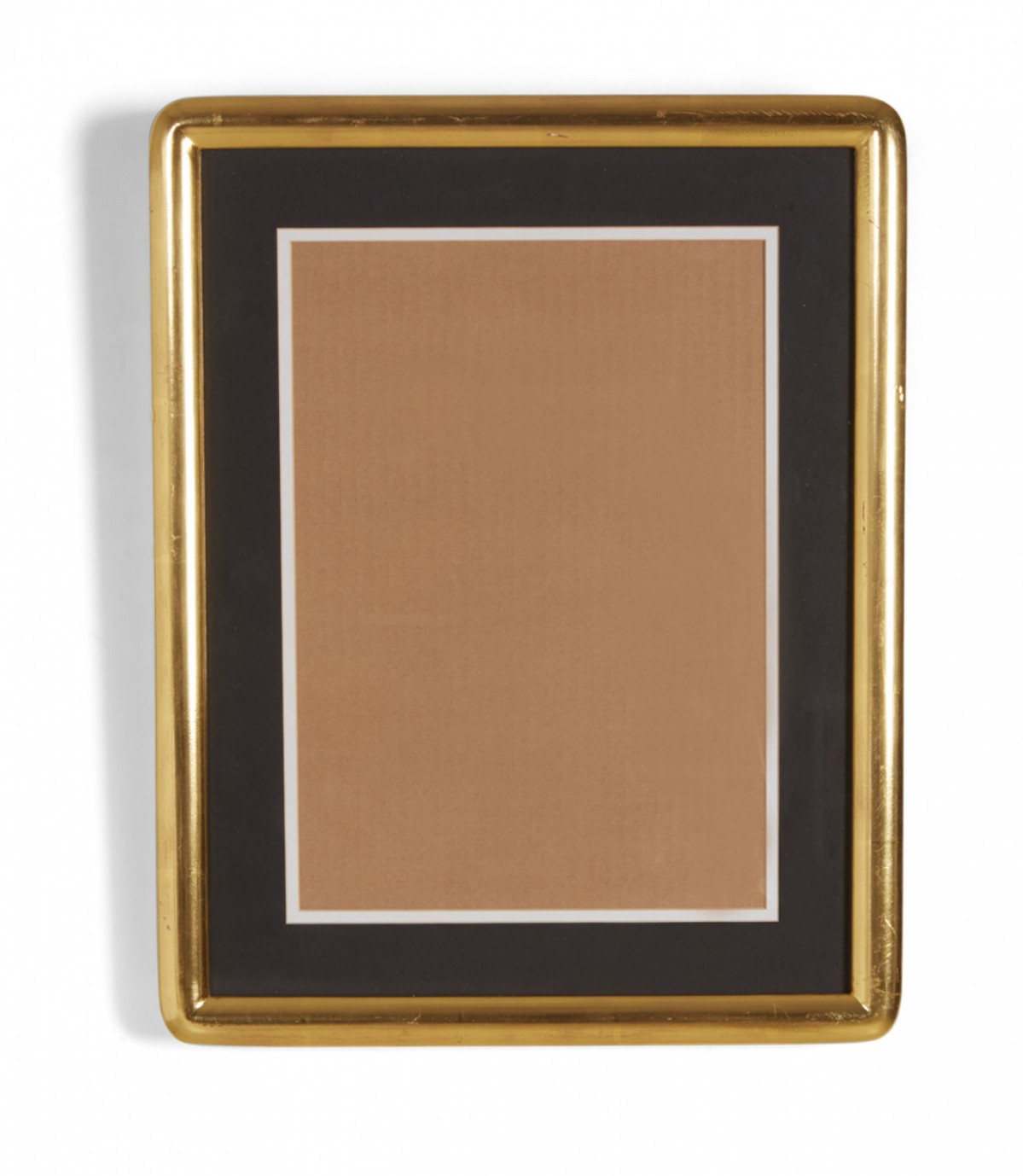 Black and gilt curved gallery picture frame