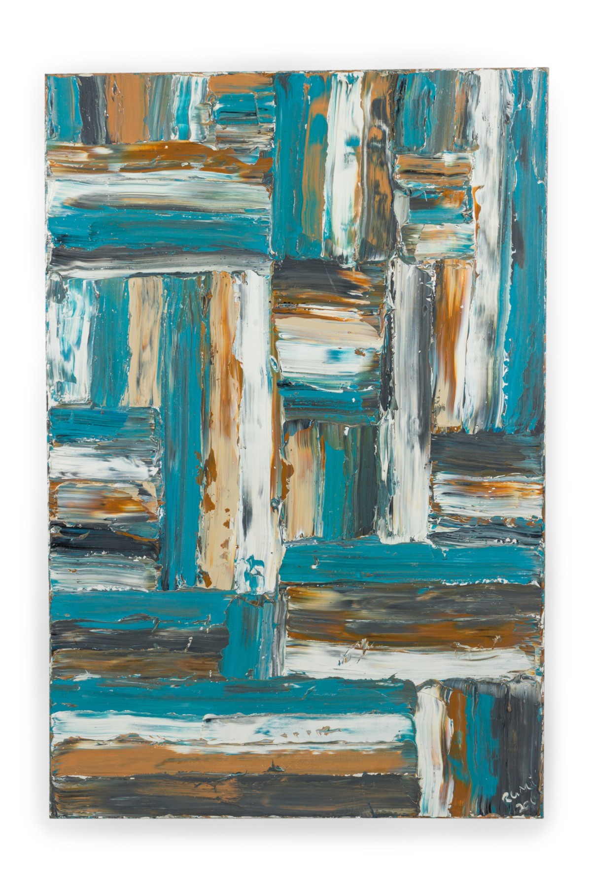 Ricardo rumi contemporary american abstract oil on canvas 6477