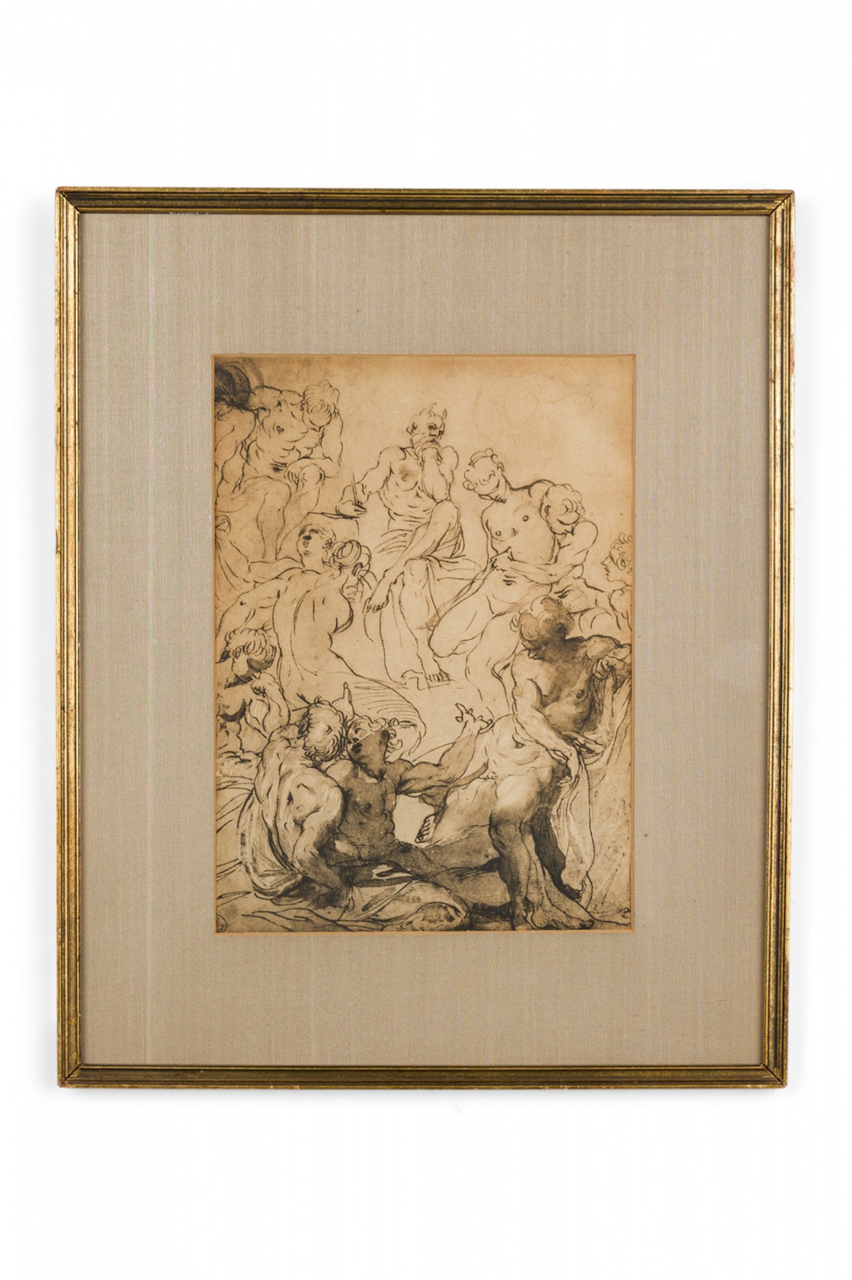 Italian neo classic style bacchanalia print