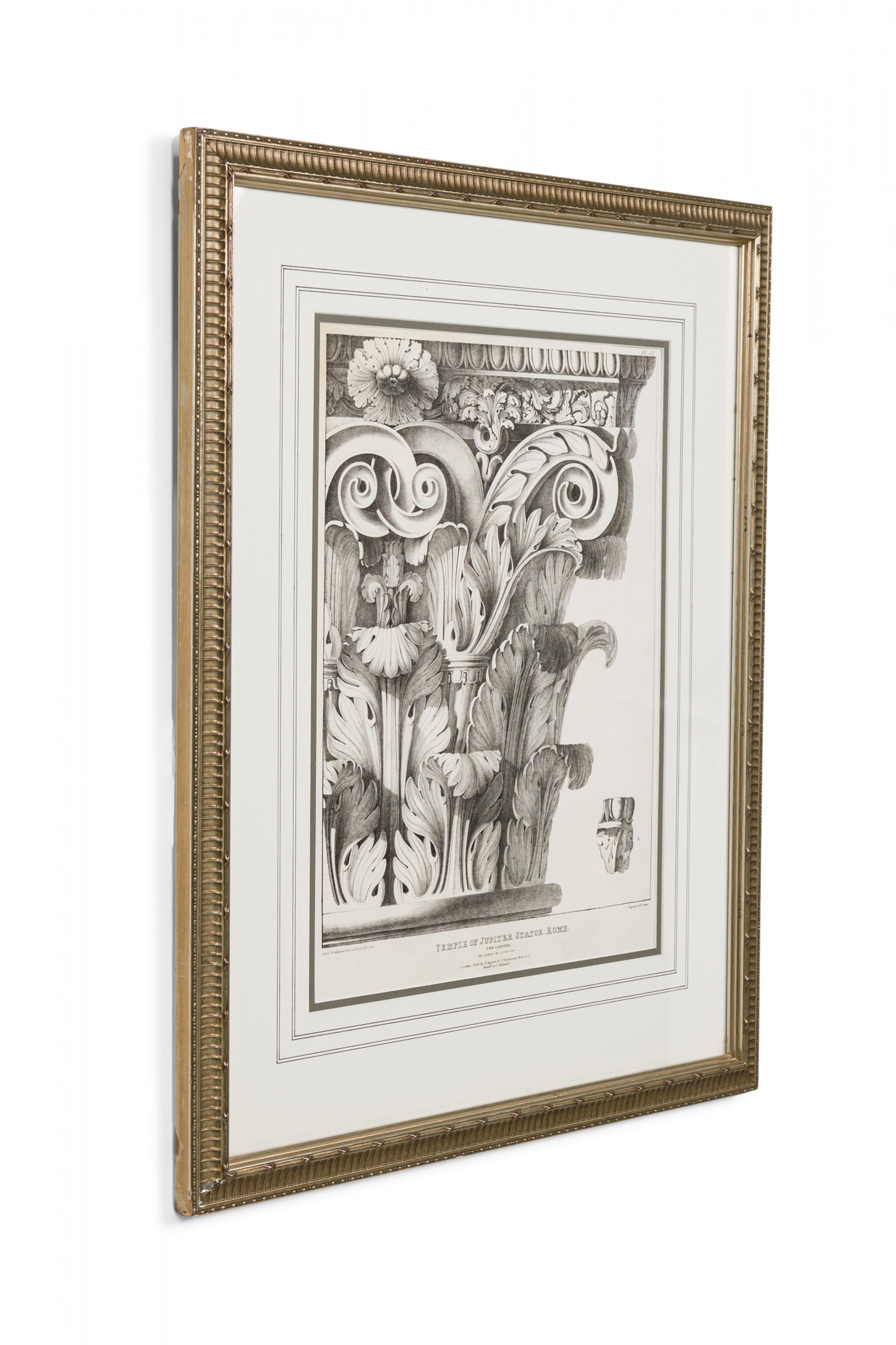 Italian neo classic temple of jupiter stator print