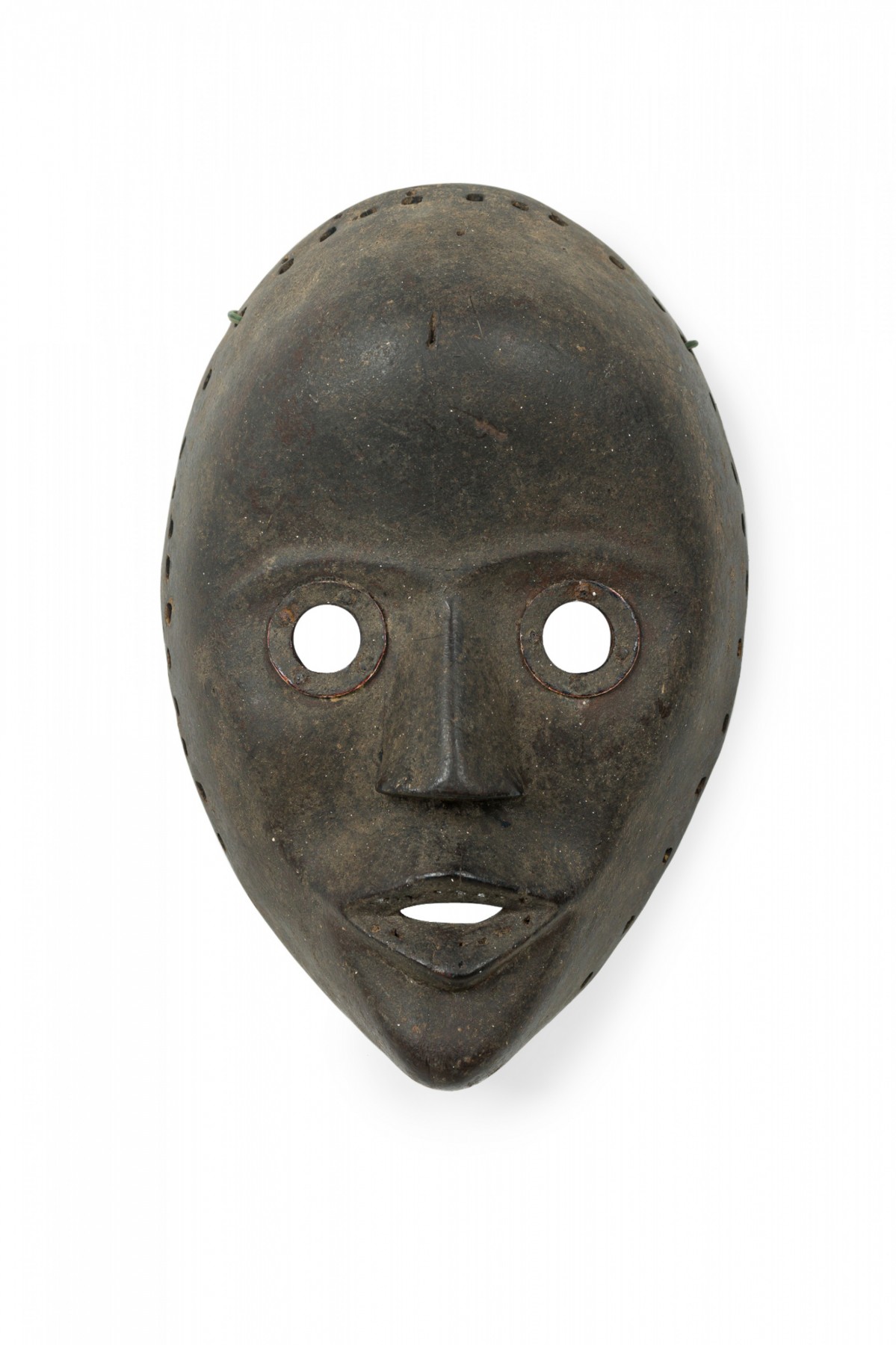 African ivory coast 20th century carved wood dan face mask wall plaque