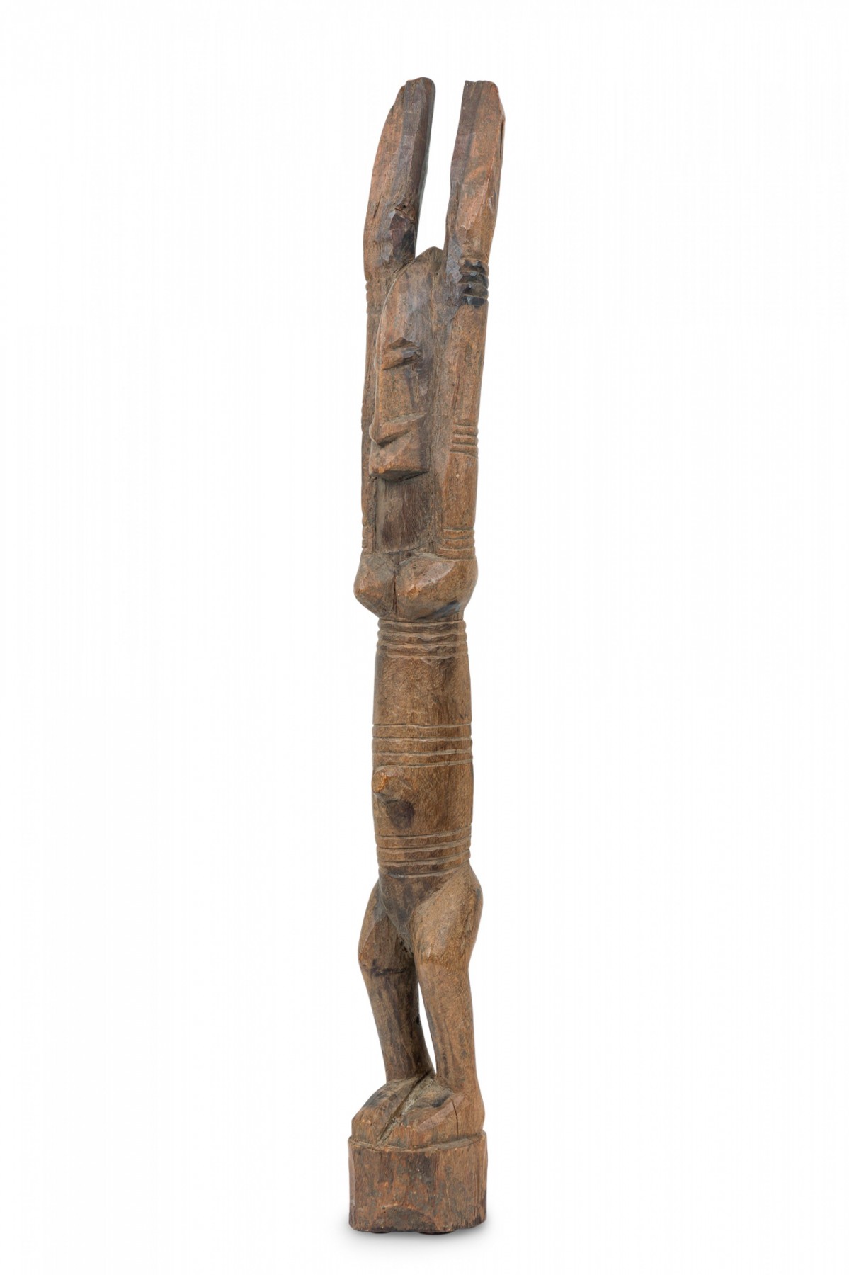 African tanzania 20th century carved wood makonde female figure