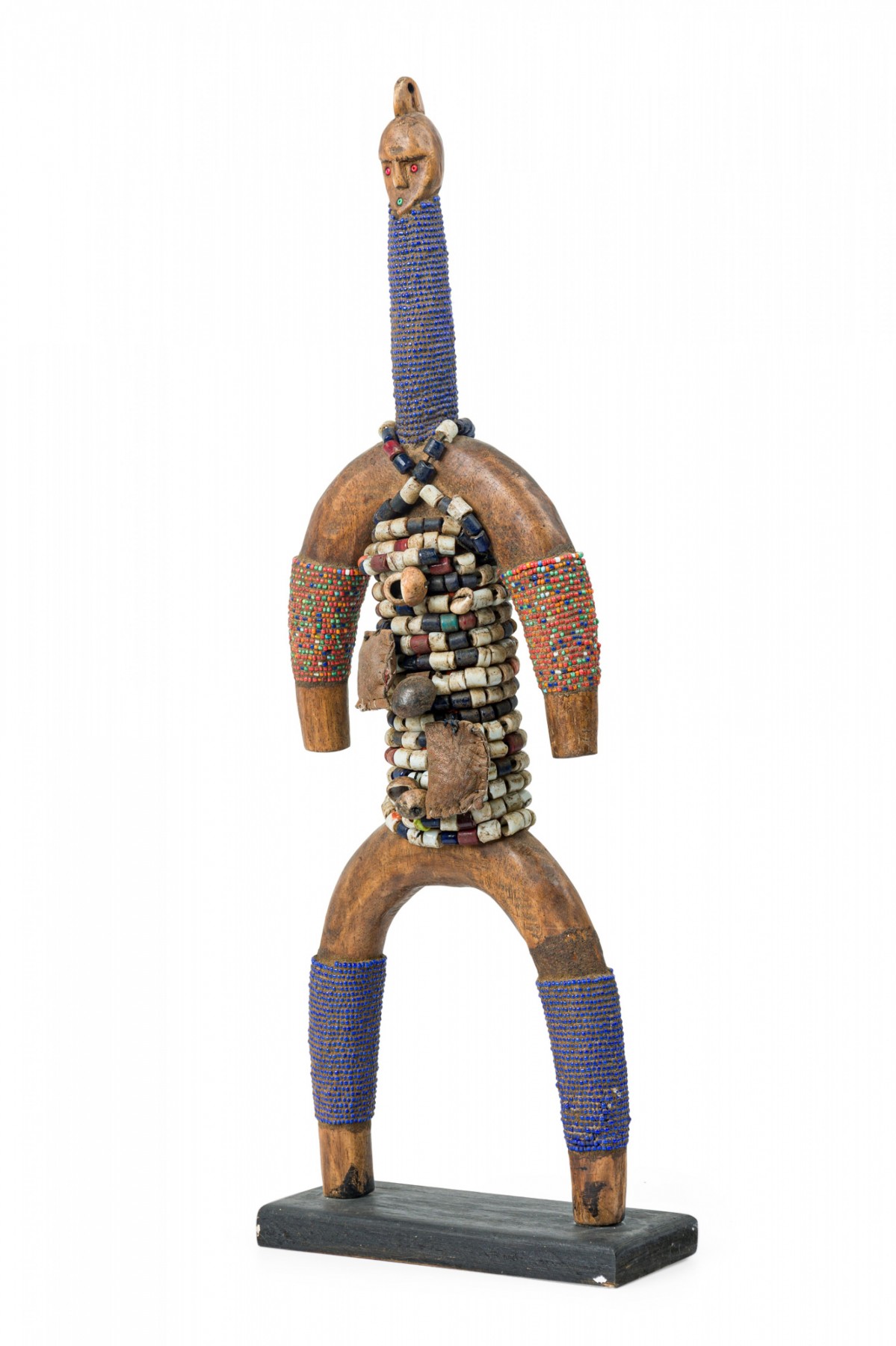 African cameroon 20th century carved wood oversized namchi doll