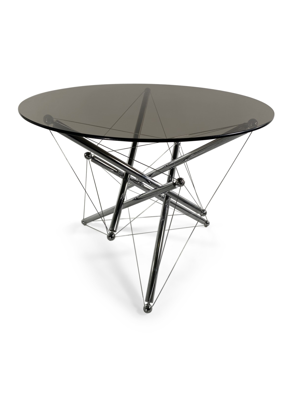 Theodore waddell for cassina mid century modern chrome tension table 1