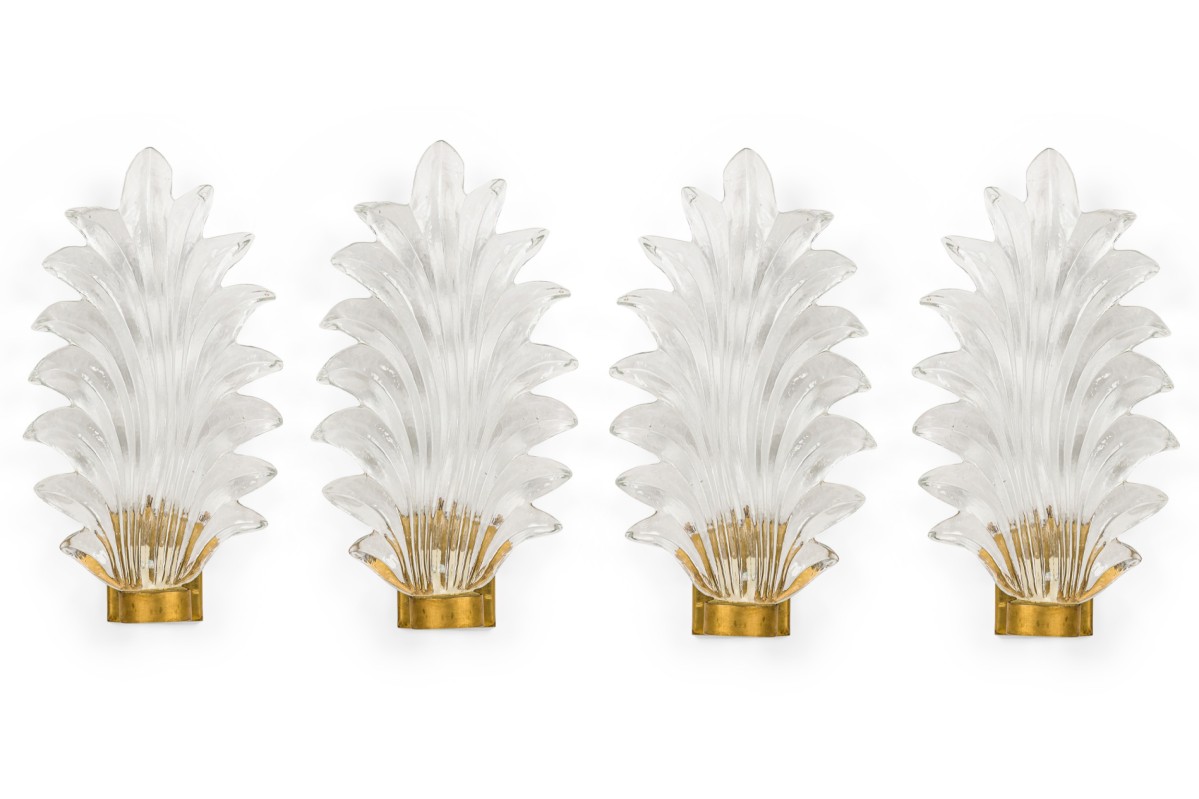 Set of 4 italian mid century wall sconce