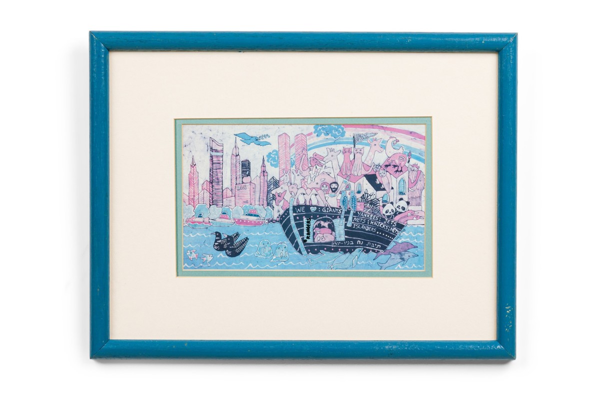 Ami goldfarb american mid century seascape painting titled noah arc in nyc 