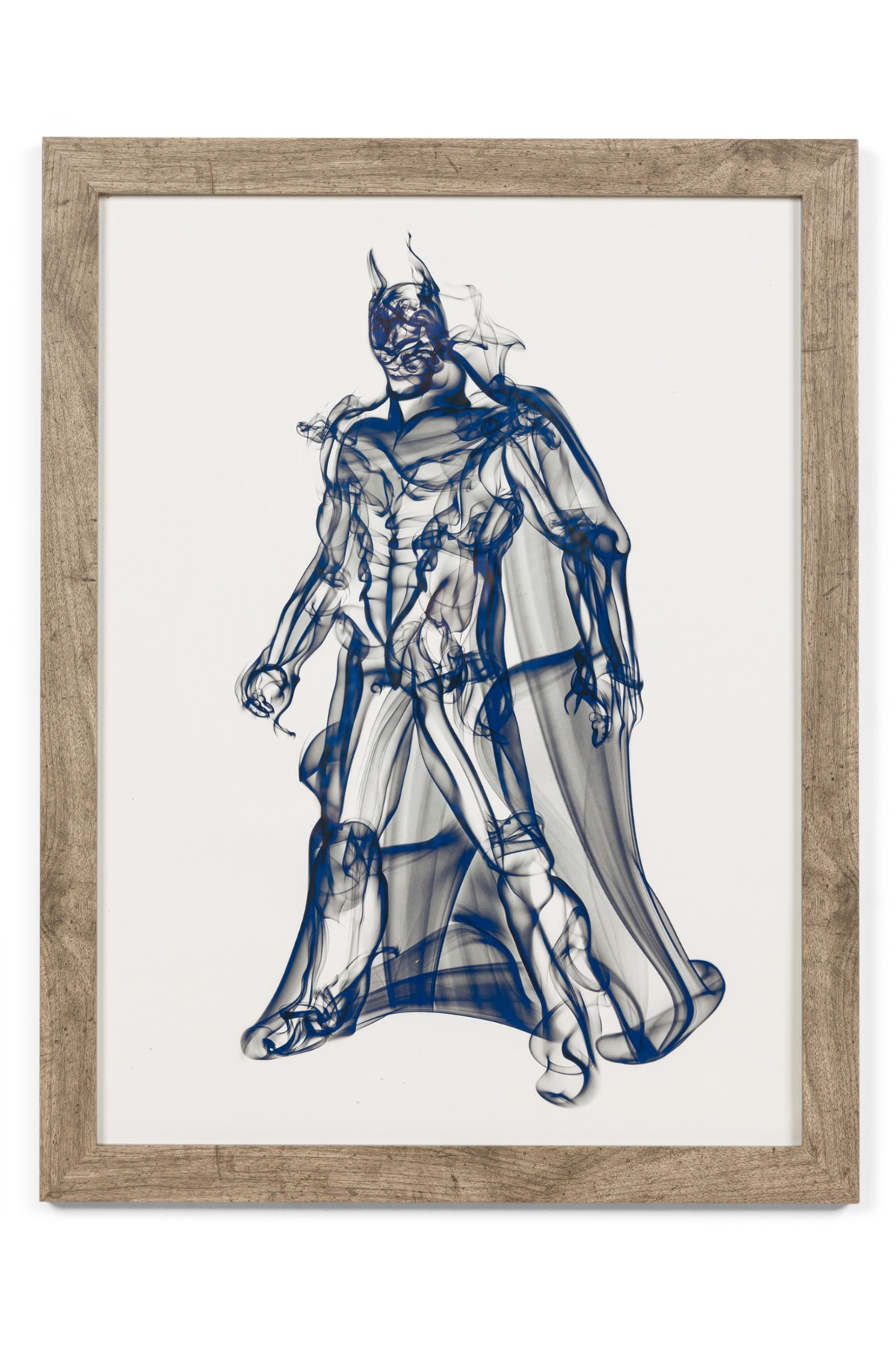 American contemporary superhero smoke poster of the Batman 