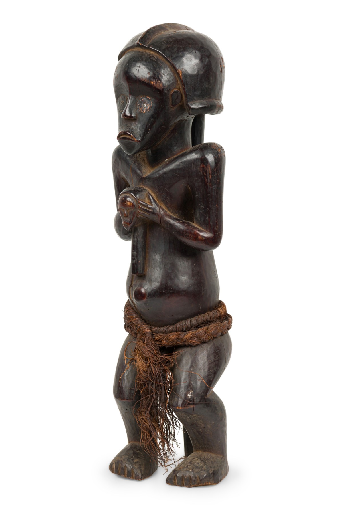 African gabon 20th century hand carved fang ancestor figure 