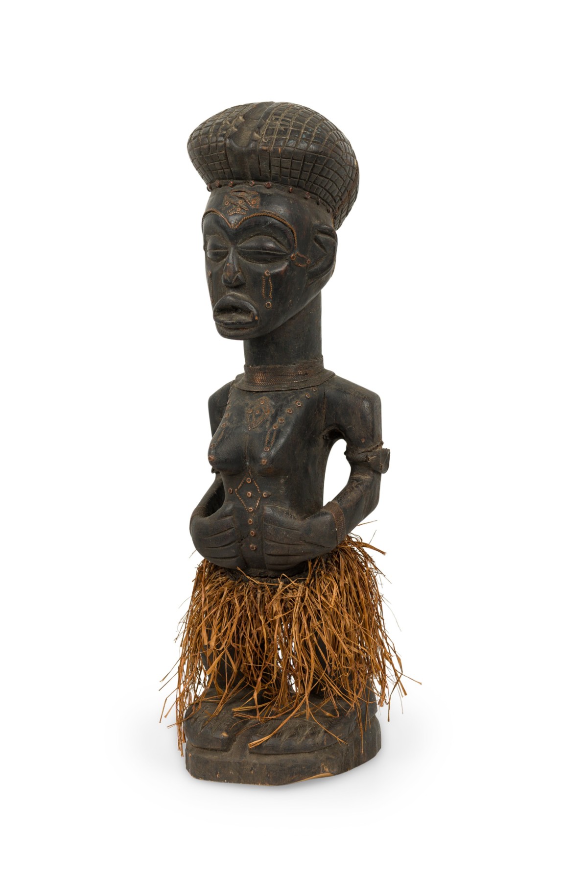 African nigeria 20th century hand crafted yoruba fertility figure