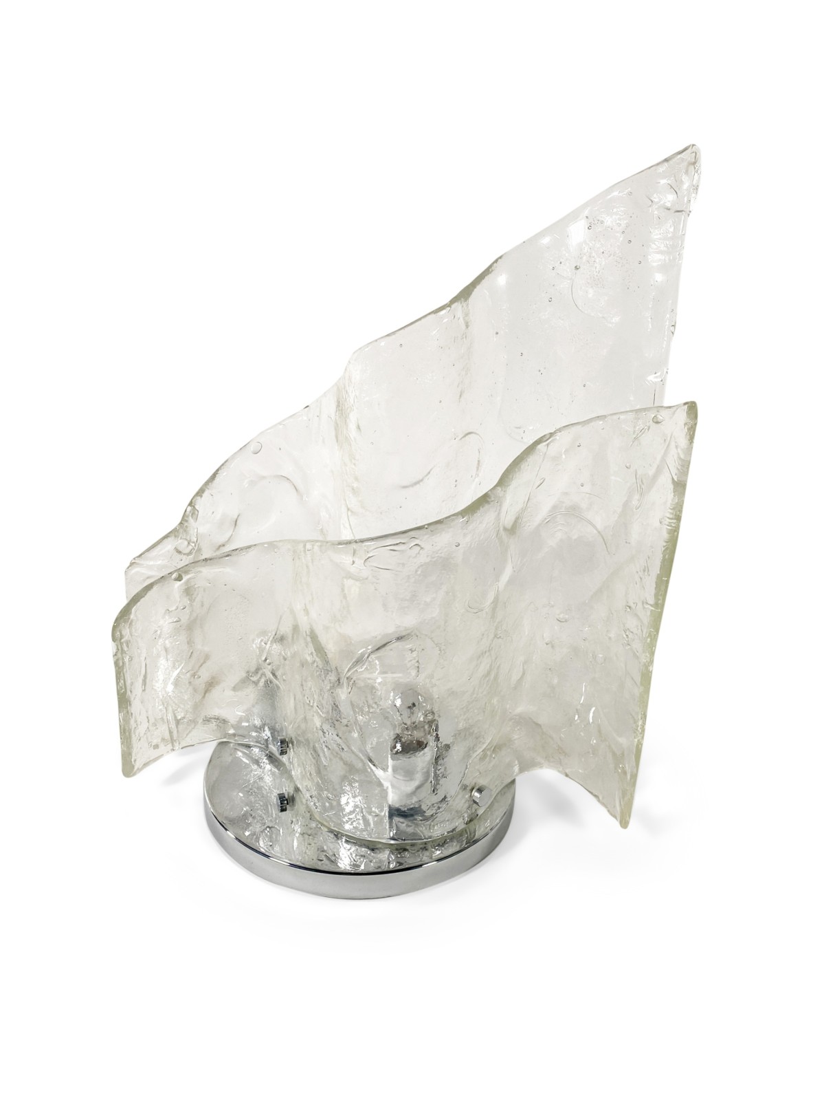 Carlo nason italian mid century brutalist table lamp 