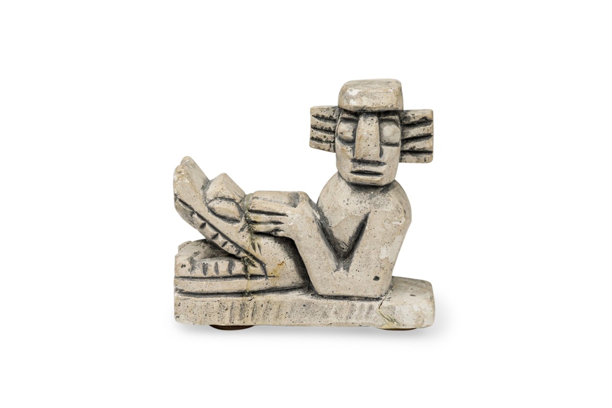 Vintage chac mool sculpture