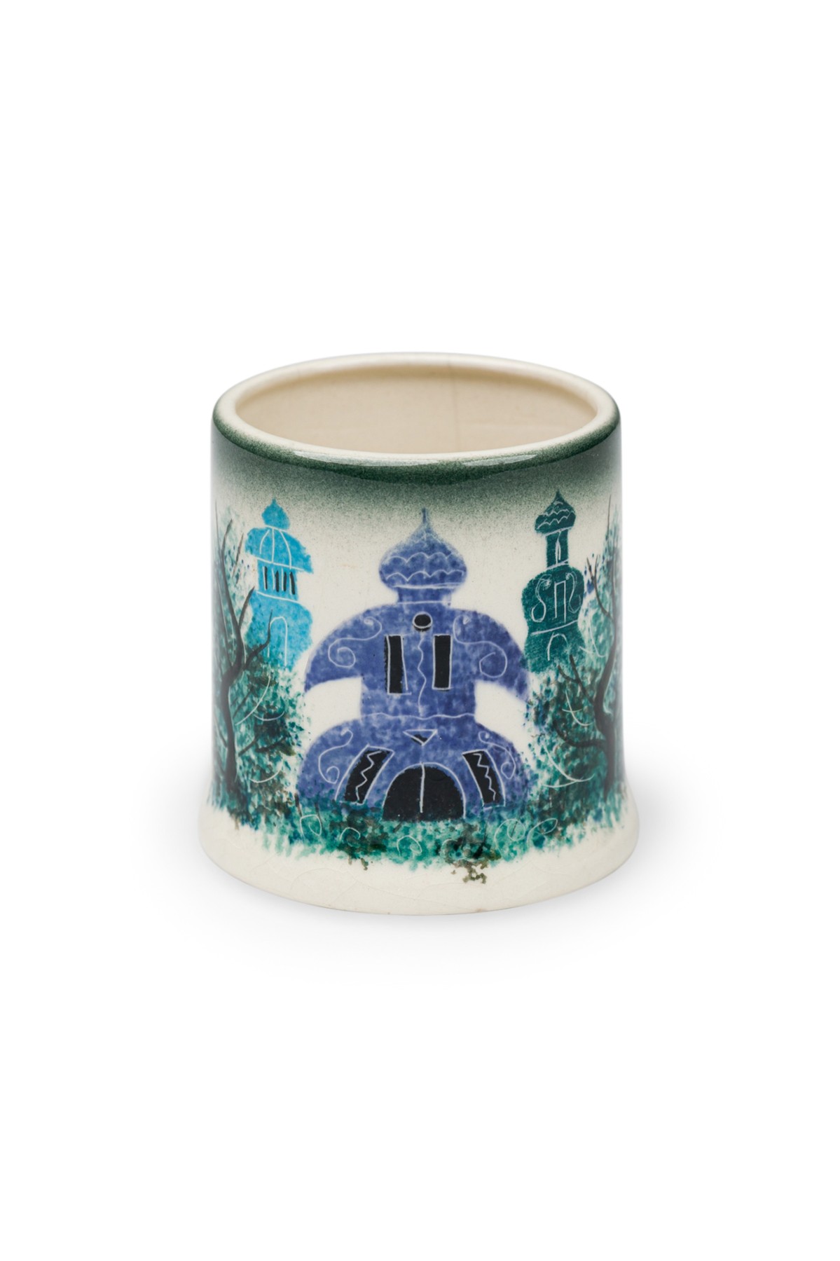 Russian vintage folk art design mug