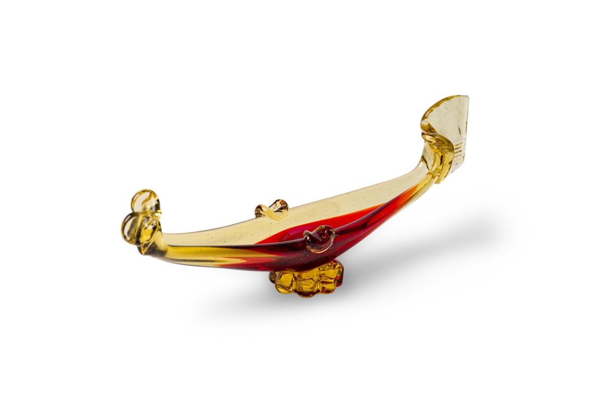 Italian mid century murano gondola art glass ashtray